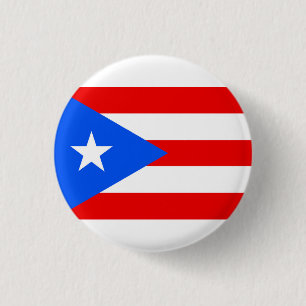 Puerto Rico flag  3 Cm Round Badge
