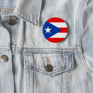 Puerto Rico flag 6 Cm Round Badge