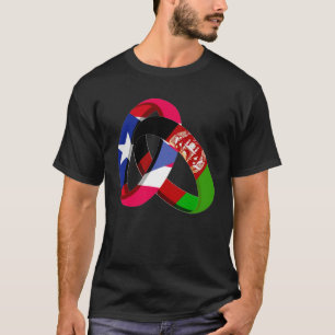 Puerto Rico Flag Afghanistan Grown Ring Marriage W T-Shirt
