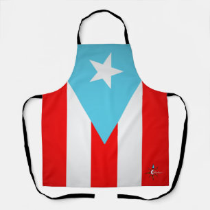 Puerto Rico Flag All Over Print Medium Apron