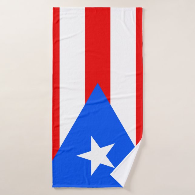 Puerto Rico Flag Bath Towel (Bath Towel)
