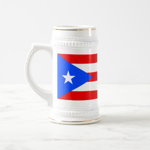 Puerto Rico Flag Beer Stein