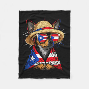 Puerto Rico Flag Boricua Puerto Rican Flag  Fleece Blanket