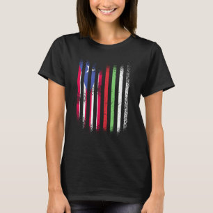 Puerto Rico Flag Bulgaria Grown Country Flags Stri T-Shirt