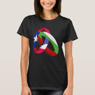 Puerto Rico Flag Bulgaria Grown Ring Marriage Wedd T-Shirt