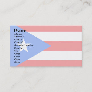 Puerto Rico Flag Business Card