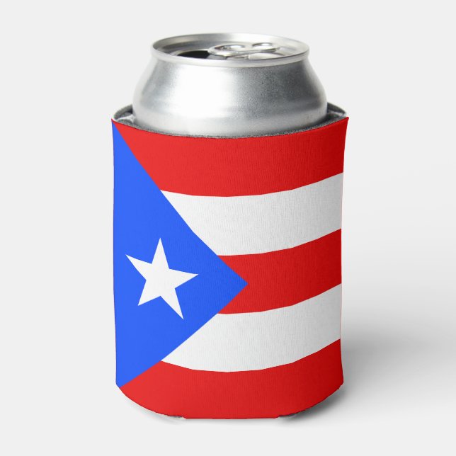 Puerto Rico Flag Can Cooler (Can Front)
