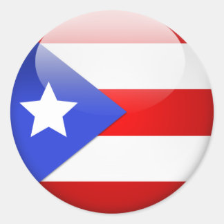 Puerto Rico Flag Classic Round Sticker