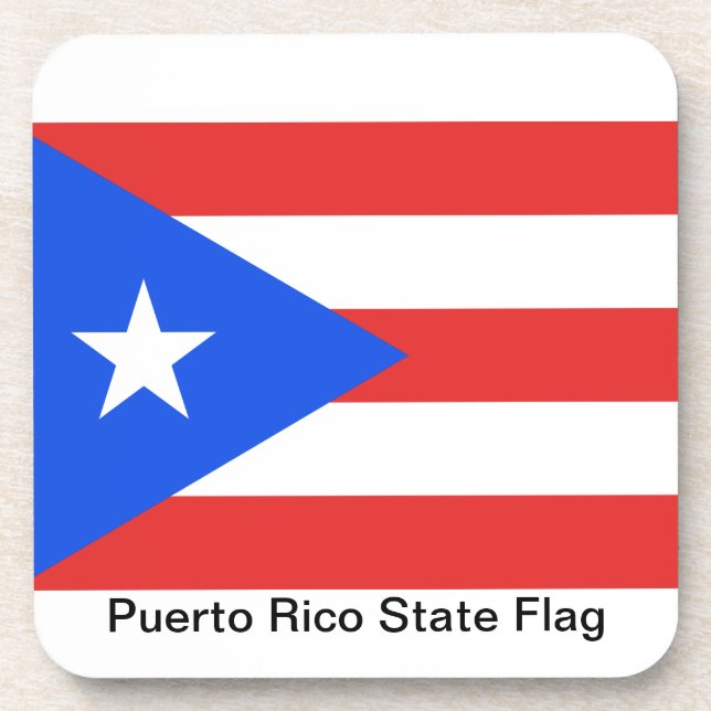 Puerto Rico Flag Coaster (Front)