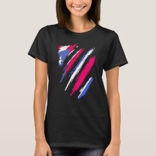 Puerto Rico Flag Costa Rica Grown Patriot Country T-Shirt