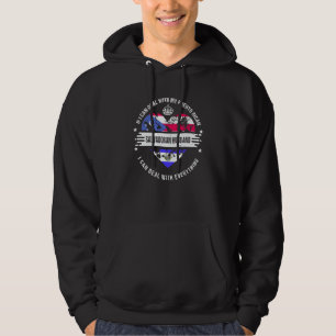 Puerto Rico Flag El Salvador Grown Husband Country Hoodie