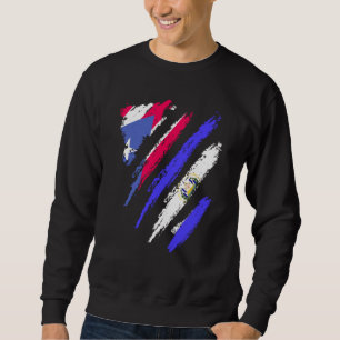 Puerto Rico Flag El Salvador Grown Patriot Country Sweatshirt