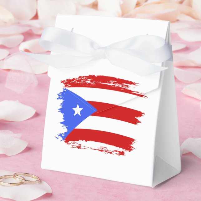 Puerto Rico flag Favour Box (Wedding)