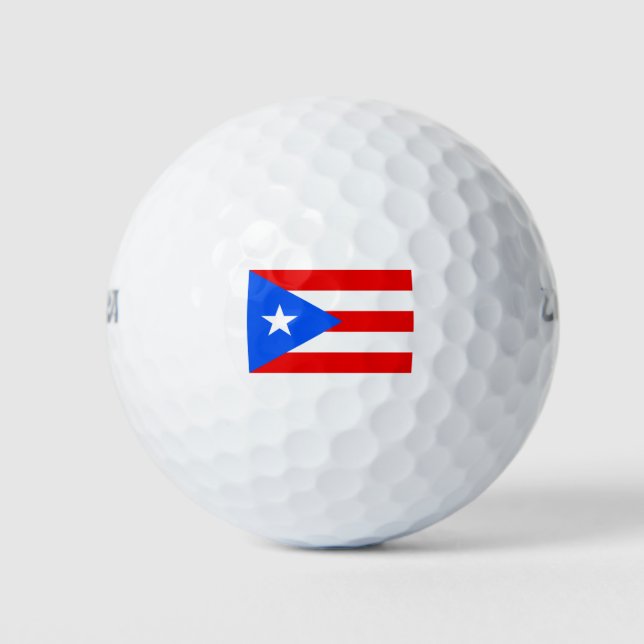Puerto Rico Flag Golf Balls (Front)