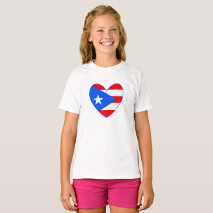 Puerto Rico flag heart T-Shirt