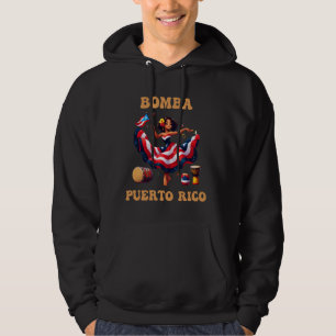 Puerto Rico Flag Hispanic Heritage Month Women Bom Hoodie