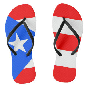 Puerto Rico Flag Jandals