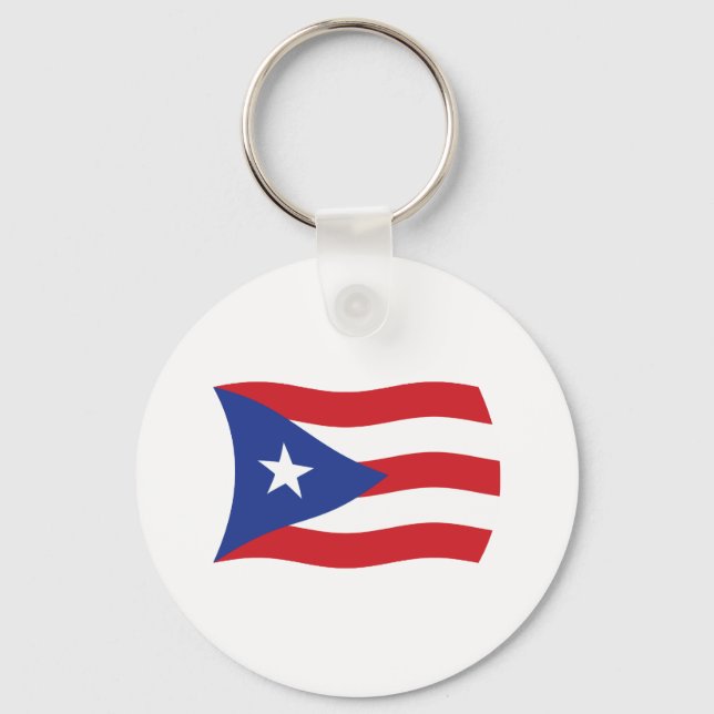 Puerto Rico Flag Keychain (Front)