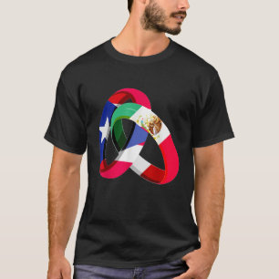 Puerto Rico Flag Mexico Grown Ring Marriage Weddin T-Shirt