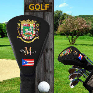Puerto Rico & Flag Monogrammed Golf Clubs Covers