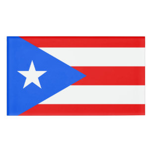 Puerto Rico Flag Name Tag