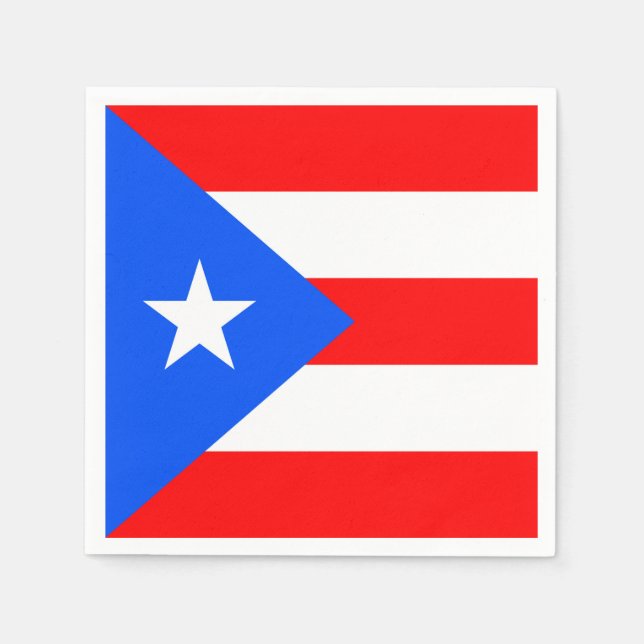 Puerto Rico Flag Napkin (Front)