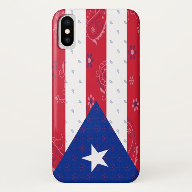 Puerto Rico Flag Phone Case (Back)