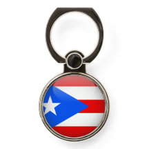 Puerto Rico Flag Phone Grip Ring Holder.