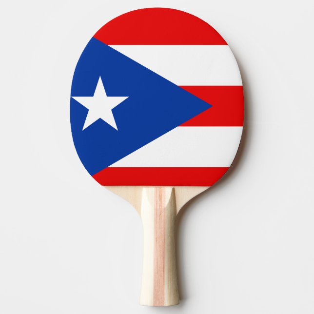 Puerto Rico flag Ping Pong Paddle (Front)