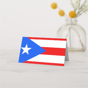 Puerto Rico Flag Place Card
