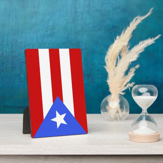 Puerto Rico flag Plaque (Side)