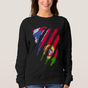 Puerto Rico Flag Portugal Grown Patriot Country St Sweatshirt