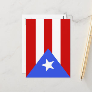 Puerto Rico flag Postcard