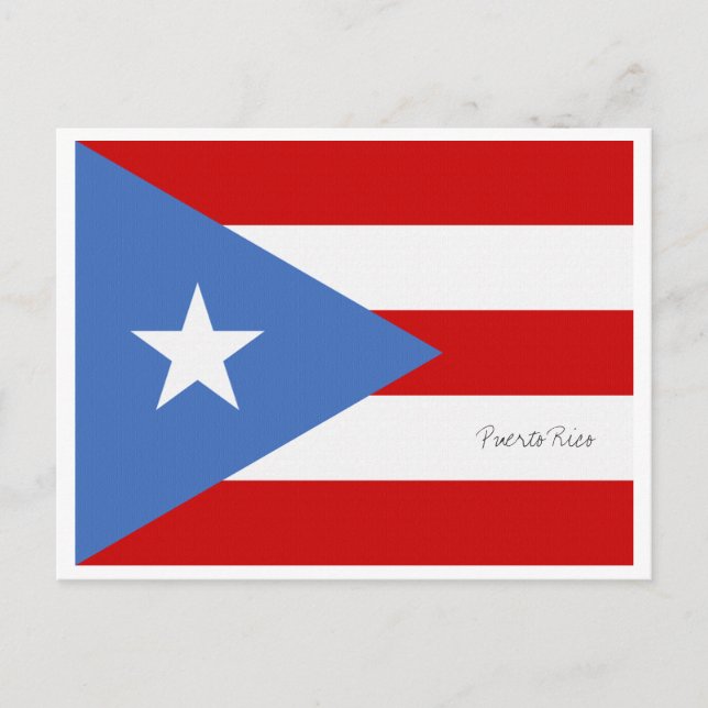 Puerto Rico Flag Postcard (Front)