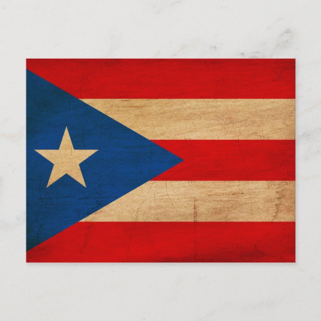 Puerto Rico Flag Postcard (Front)