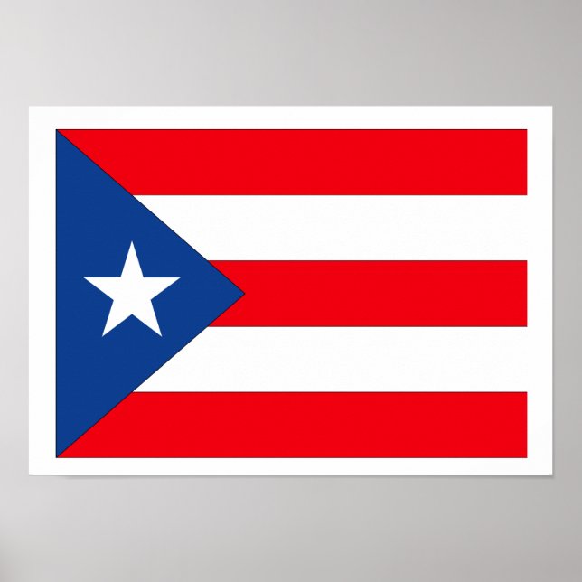 Puerto Rico Flag Poster (Front)