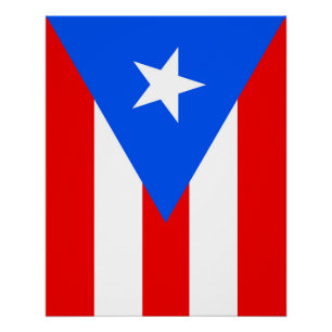 Puerto Rico flag Poster