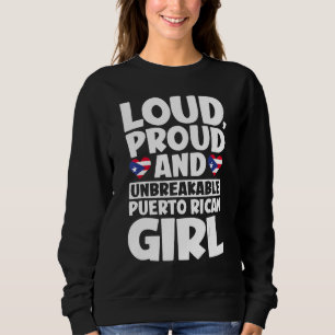 Puerto Rico Flag Proud Puerto Ricans Men & Women 1 Sweatshirt