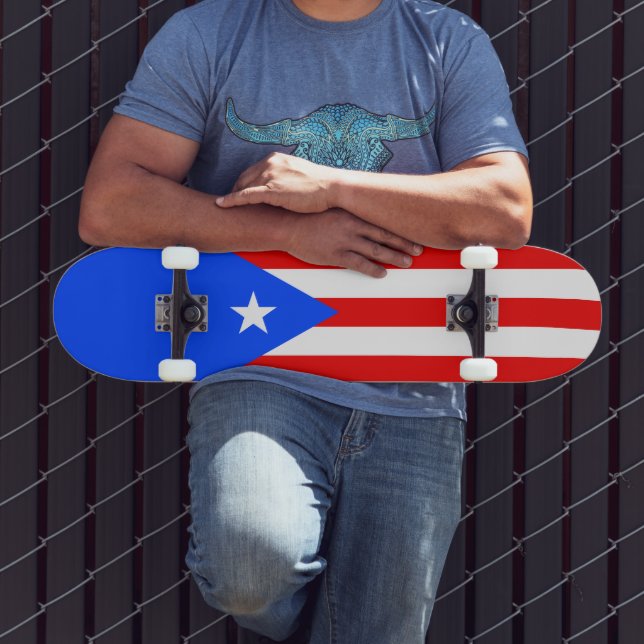 Puerto Rico Flag Skateboard (Outdoor 3)