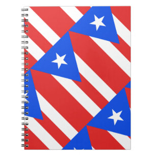 Puerto Rico Flag Spiral Notebook