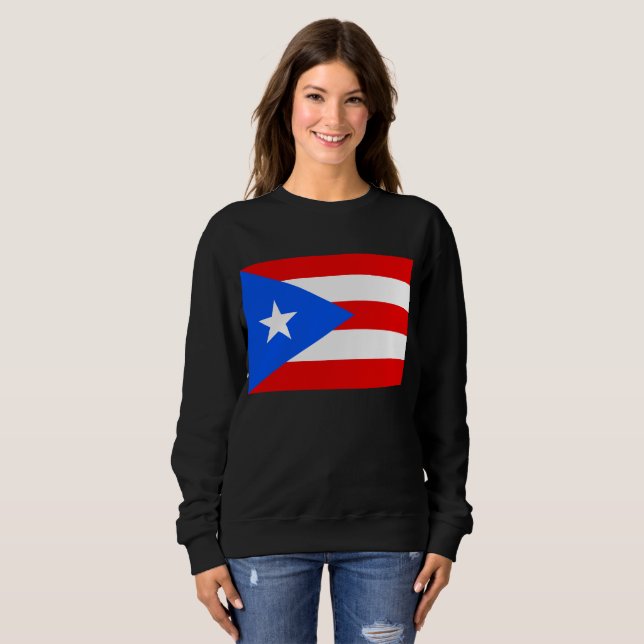 Puerto Rico flag  Sweatshirt (Front Full)