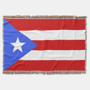 Puerto Rico flag Throw Blanket