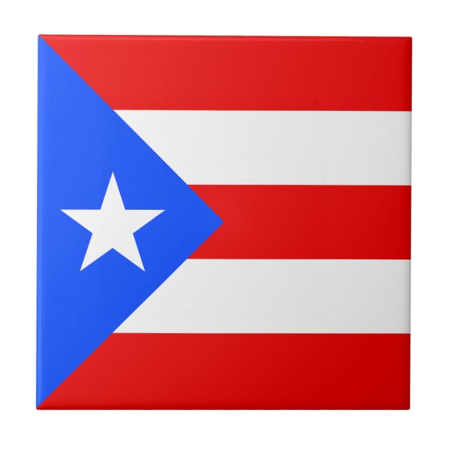 Puerto Rico Flag Tile (Front)