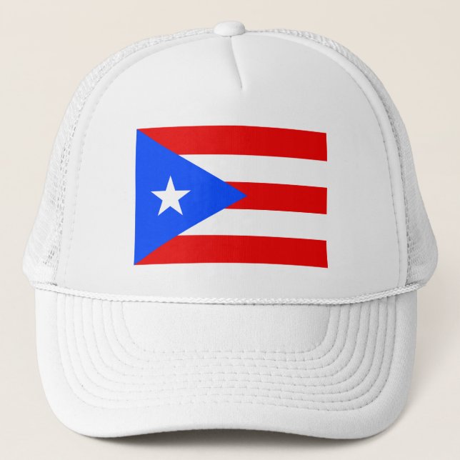Puerto Rico Flag Trucker Hat (Front)