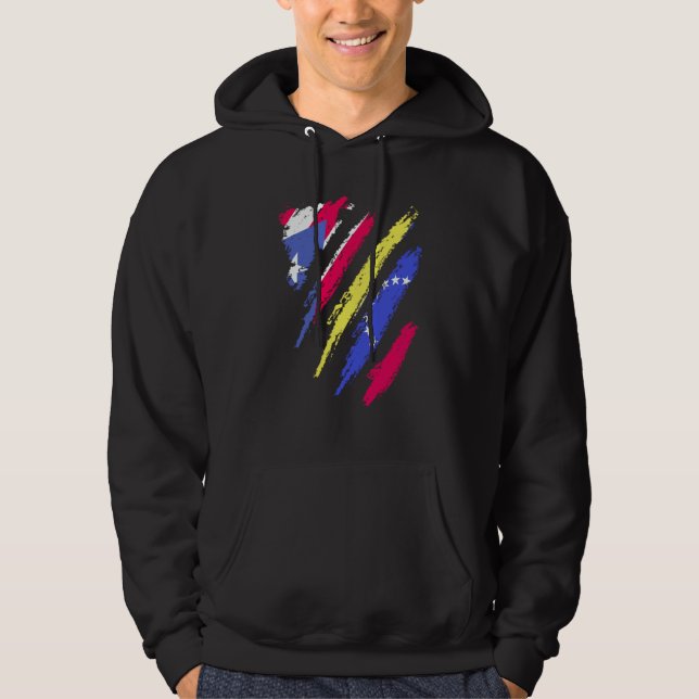 Puerto Rico Flag Venezuela Grown Patriot Country S Hoodie (Front)
