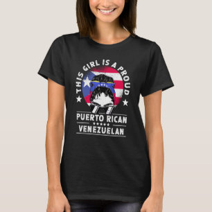 Puerto Rico Flag Venezuela Grown Women Girl Pride T-Shirt