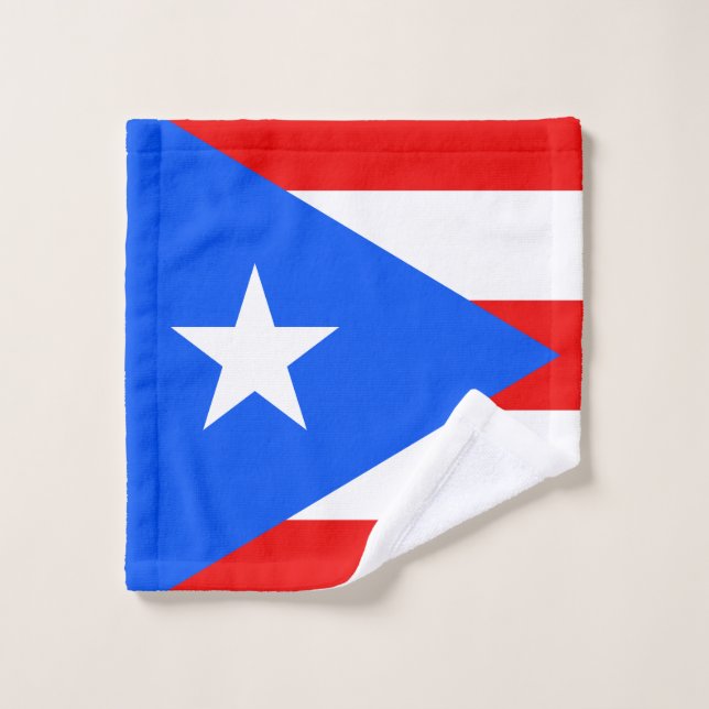 Puerto Rico Flag Wash Cloth (Wash Cloth)