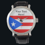 Puerto Rico Flag Watch<br><div class="desc">I hope the way I showcased this honours your flag!  I like the way this looks!  Feel free to customise this to meet your needs!  Thanks for stopping by and have a wonderful day!</div>