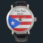 Puerto Rico Flag Watch<br><div class="desc">I hope the way I showcased this honours your flag!  I like the way this looks!  Feel free to customise this to meet your needs!  Thanks for stopping by and have a wonderful day!</div>