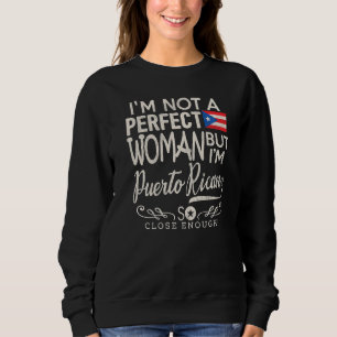 Puerto Rico Flag Woman Puerto Rican Pride Souveni Sweatshirt